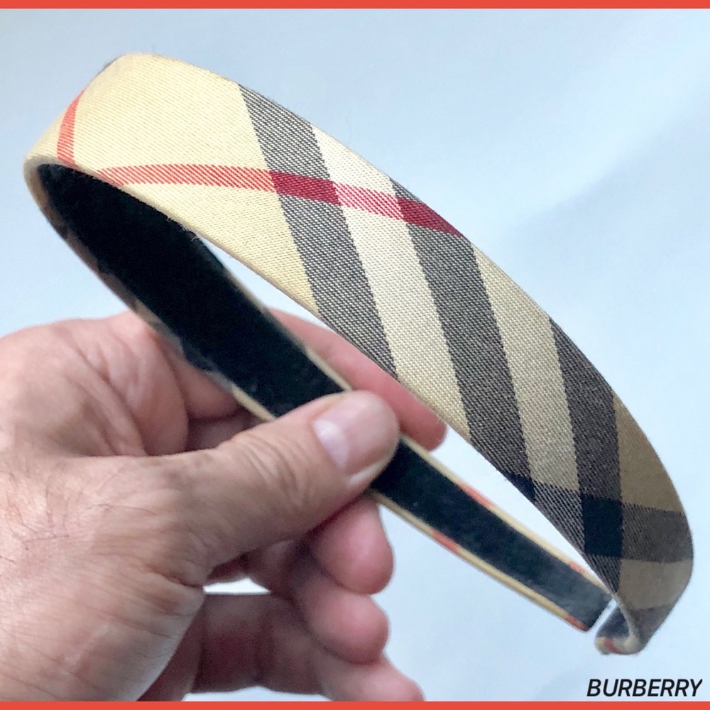 SOLD! BURBERRY Nova Check Plaid Women’s Headband - Picture 3 of 8
